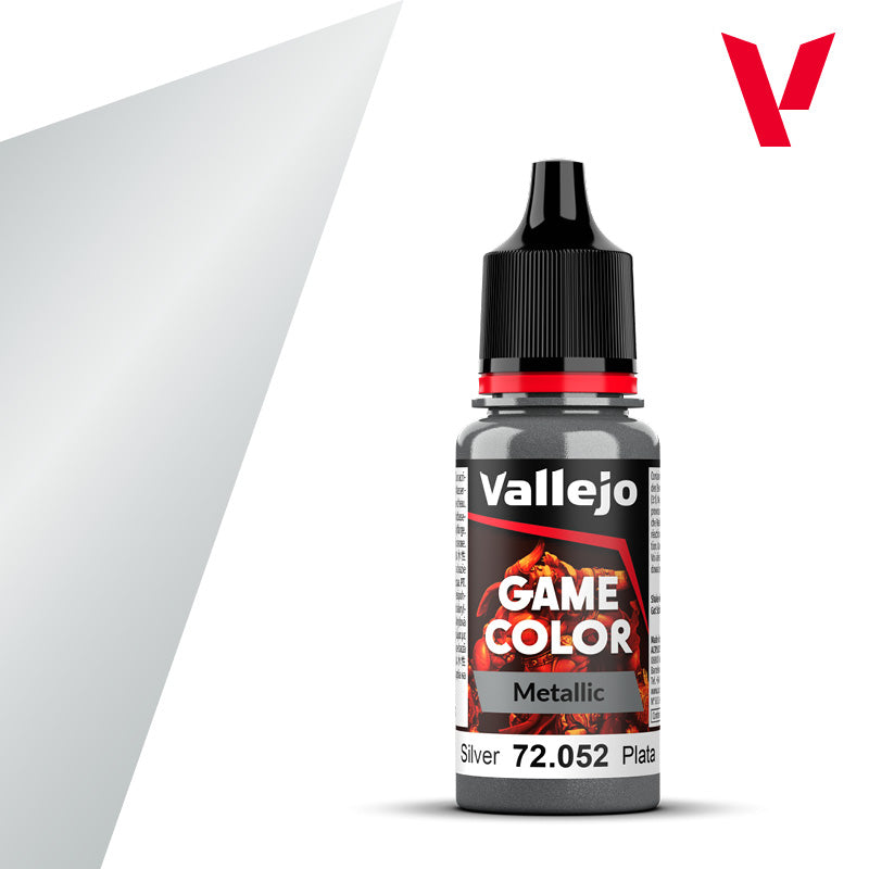 Spielfarbe Metallic Silber - 18ml