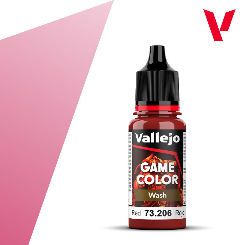 Spielfarbe Wash Rot - 18ml