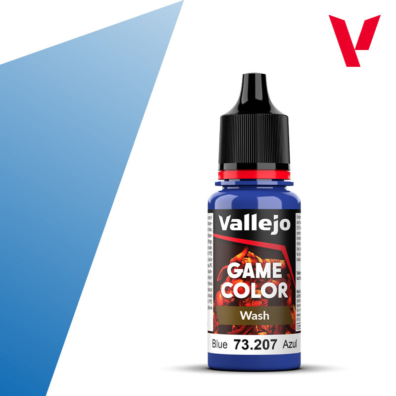 Spielfarbe Wash Blau - 18ml