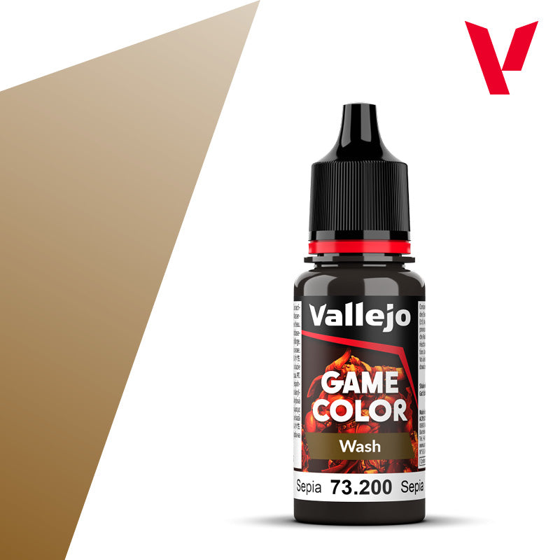 Spielfarbe Wash Sepia - 18ml