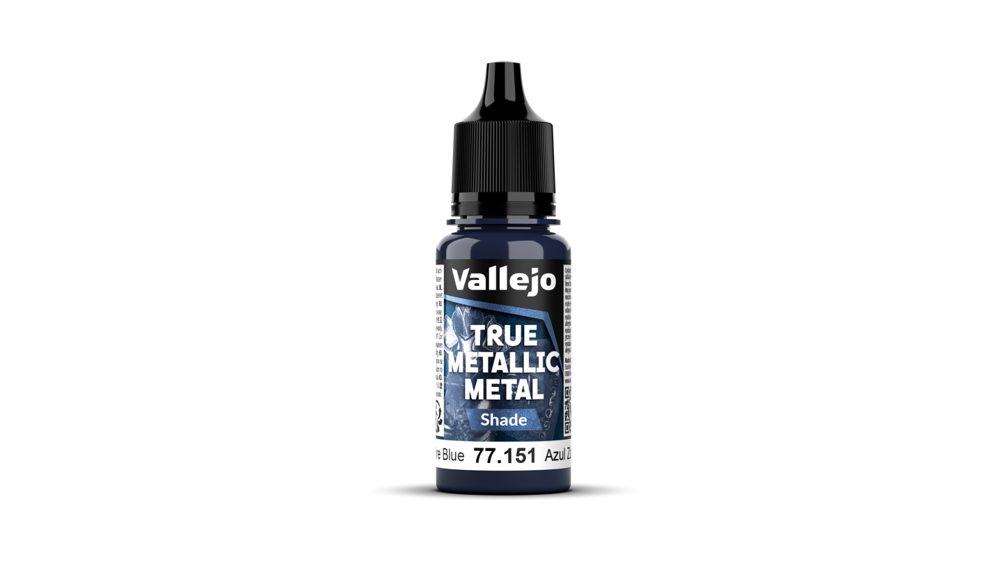 Echtes Metallic-Metall-Saphirblau-Set (4)