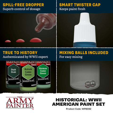 Warpaints Historical: WWII American Paint Set