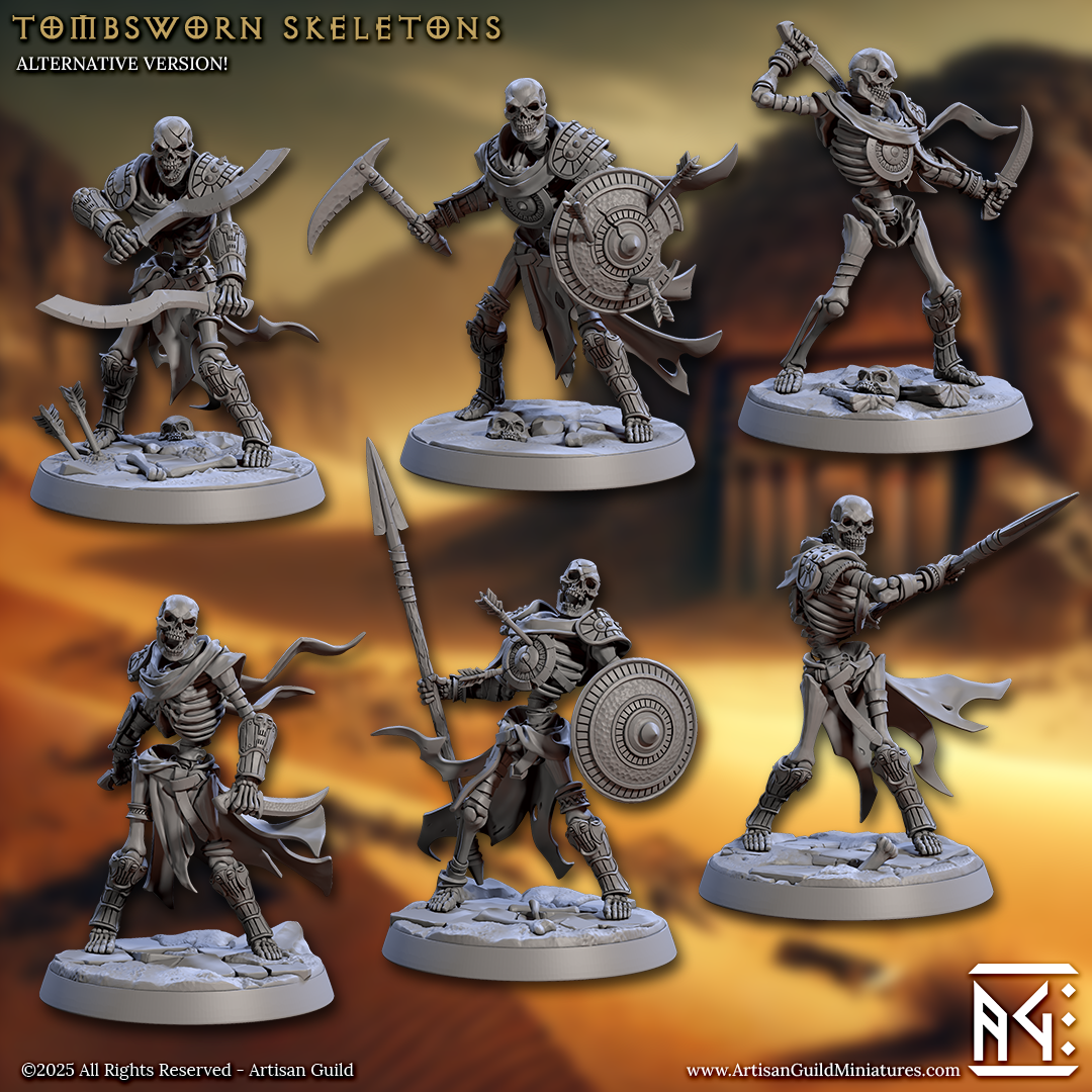Tombstone Skeleton Set