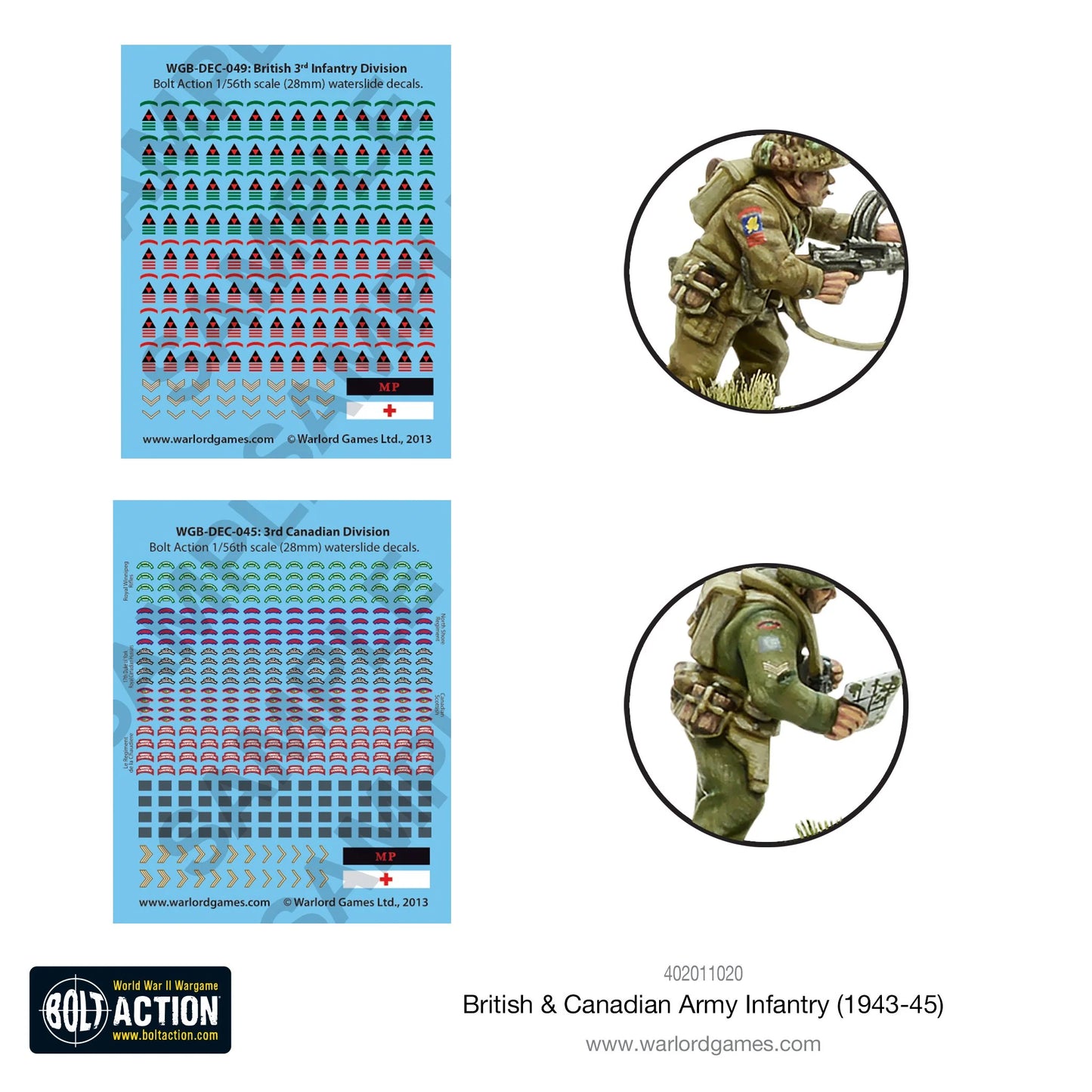 Infanterie der britischen und kanadischen Armee (1943–1945)