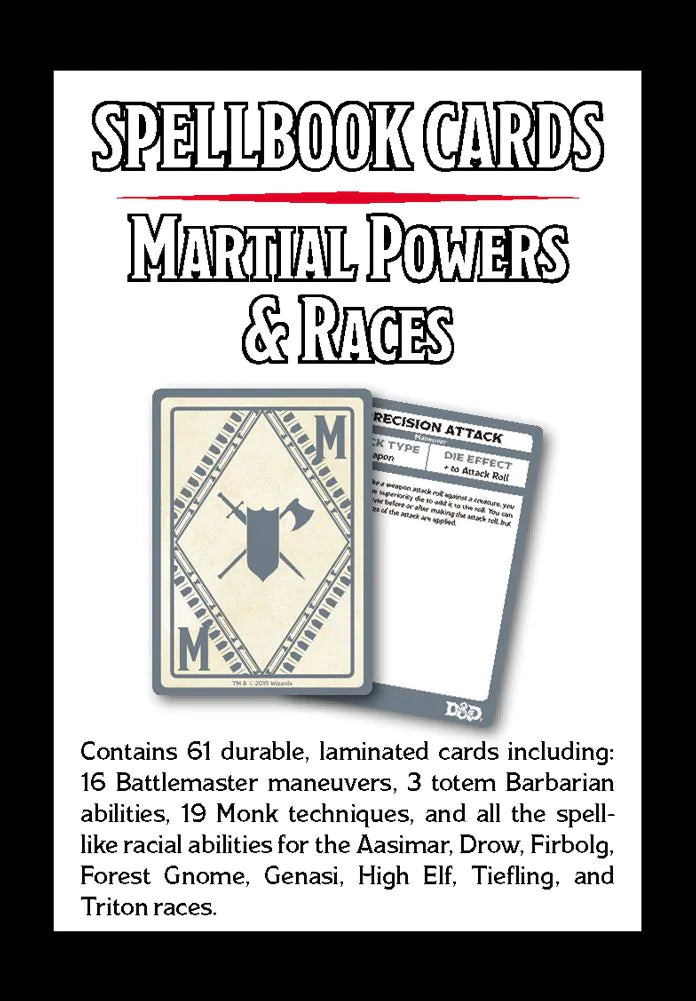 D&D Spellbook Cards: Martial Deck