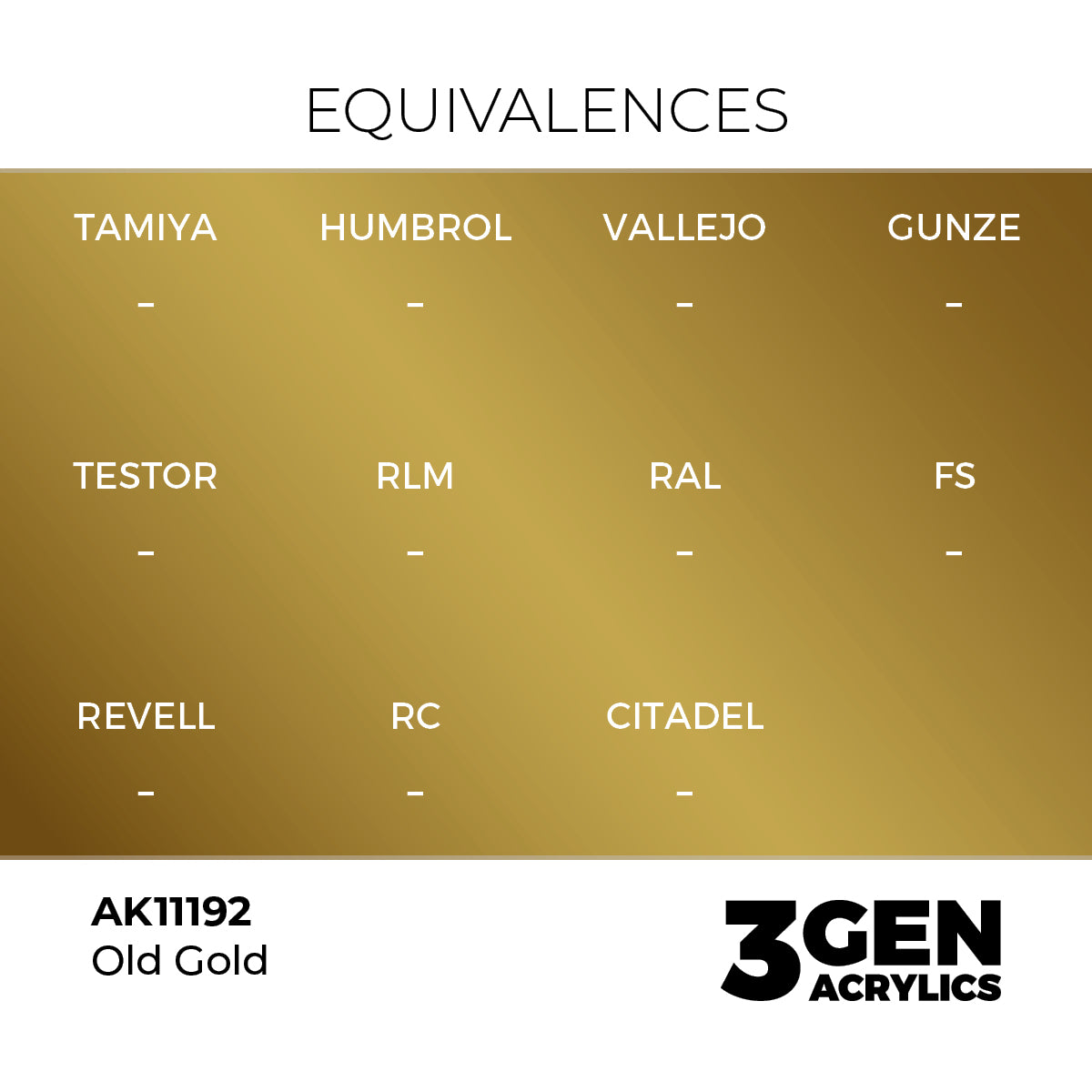 3gen - Metallic - Old Gold - 18ml