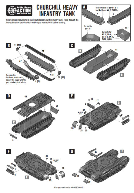 Churchill-Panzer (Kunststoff)
