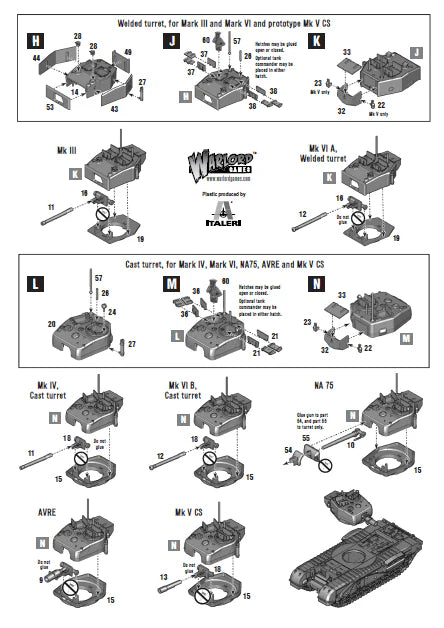 Churchill-Panzer (Kunststoff)