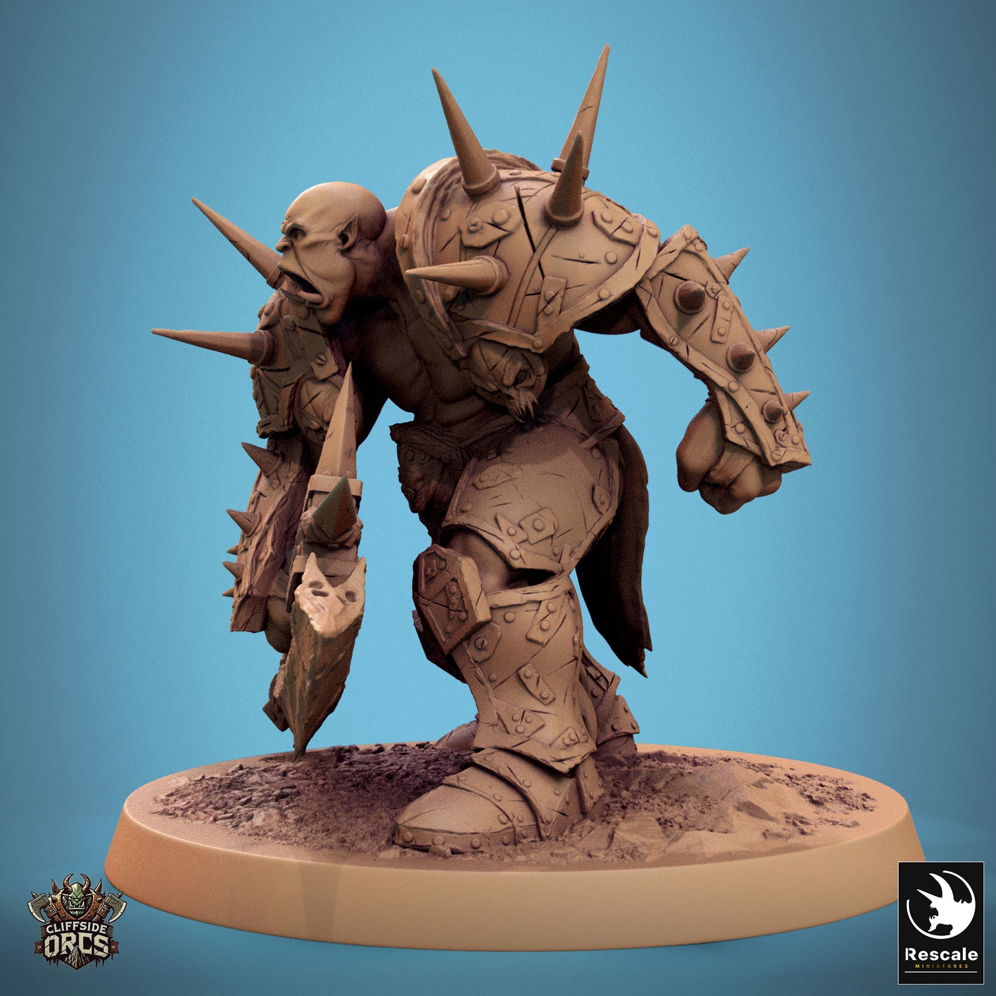 Brutale Ork-Axt – Bereithalten