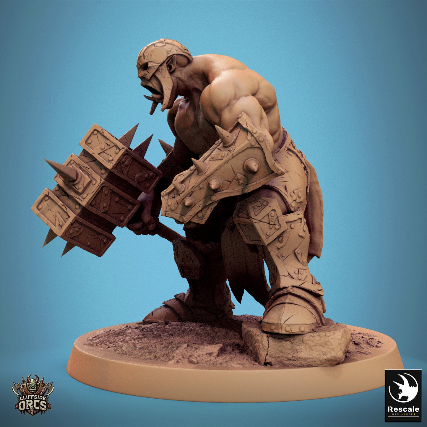 Brutaler Ork-Hammerschild – Bereit