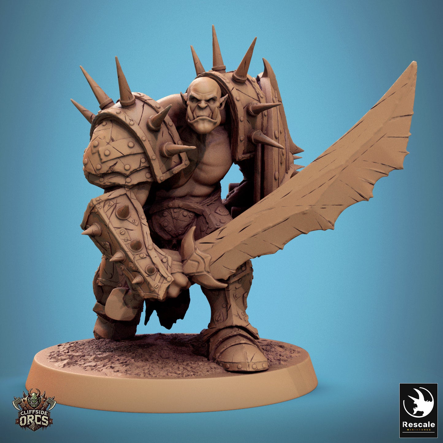 Infanterie-Ork-Schwertschild – Gehbereit