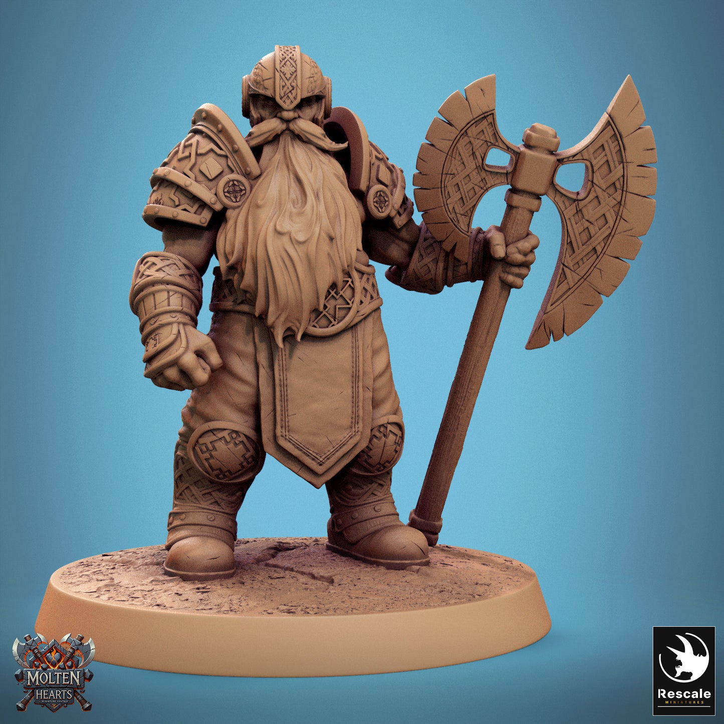 Dwarf Warrior - Big Ax Stand 3