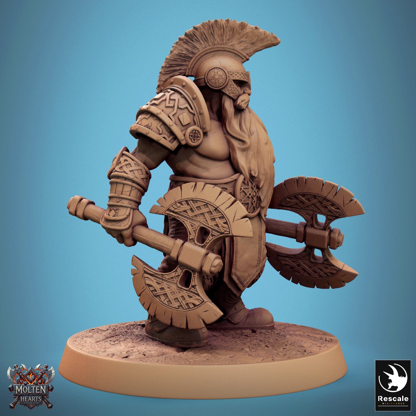 Dwarf Warrior - Dual Ax Ready