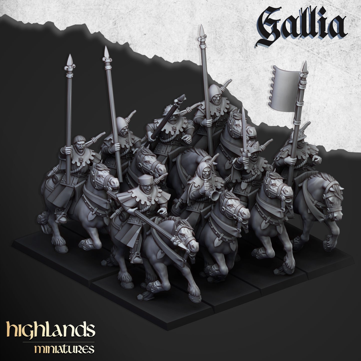 Gallia berittene Soldaten