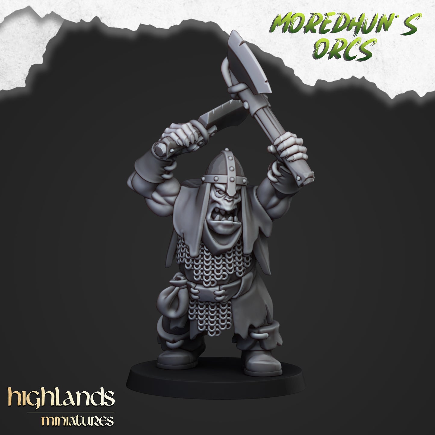 Ork-Krieger mit Handwaffen