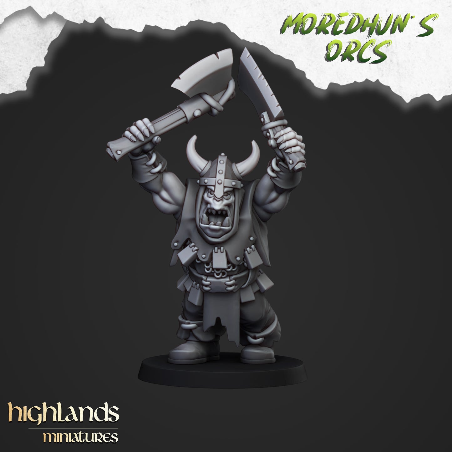 Ork-Krieger mit Handwaffen