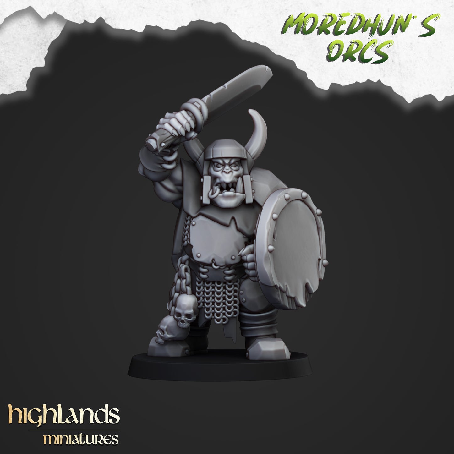 Ork-Krieger mit Handwaffen