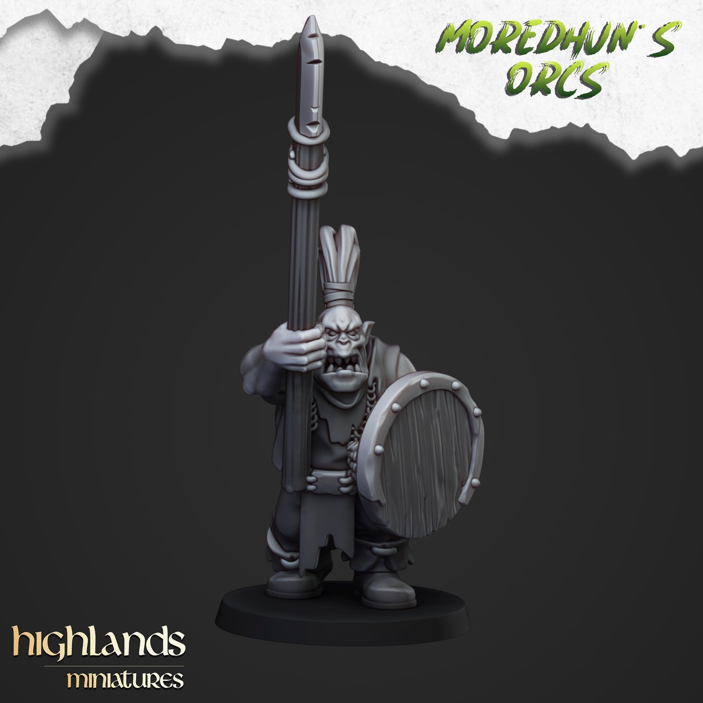 Ork-Krieger mit Speeren