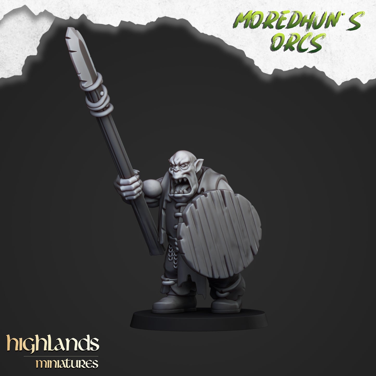 Ork-Krieger mit Speeren