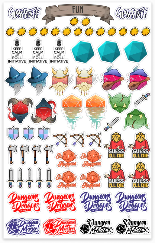 TTRPG Notebook Ministickers