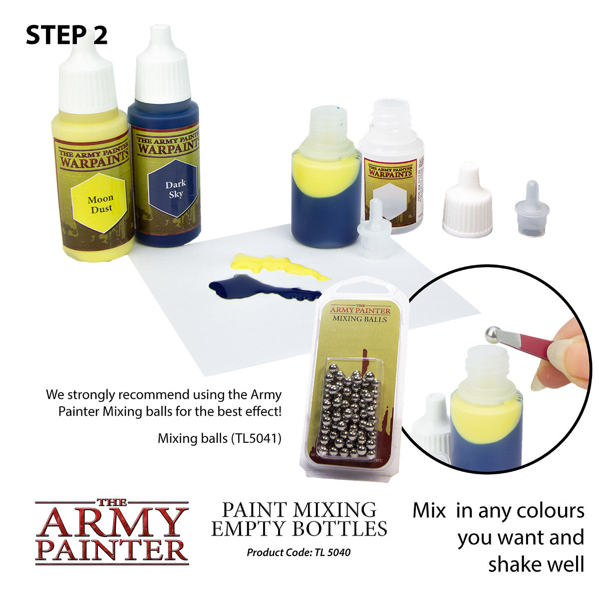 6x leere Farbflaschen - 12ml