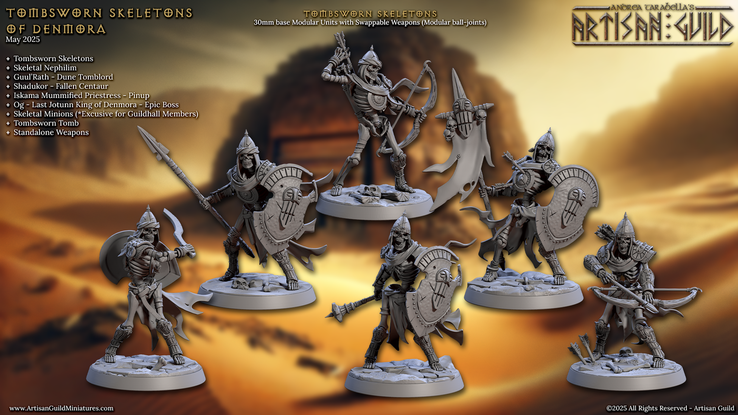 Tombstone Skeleton Set