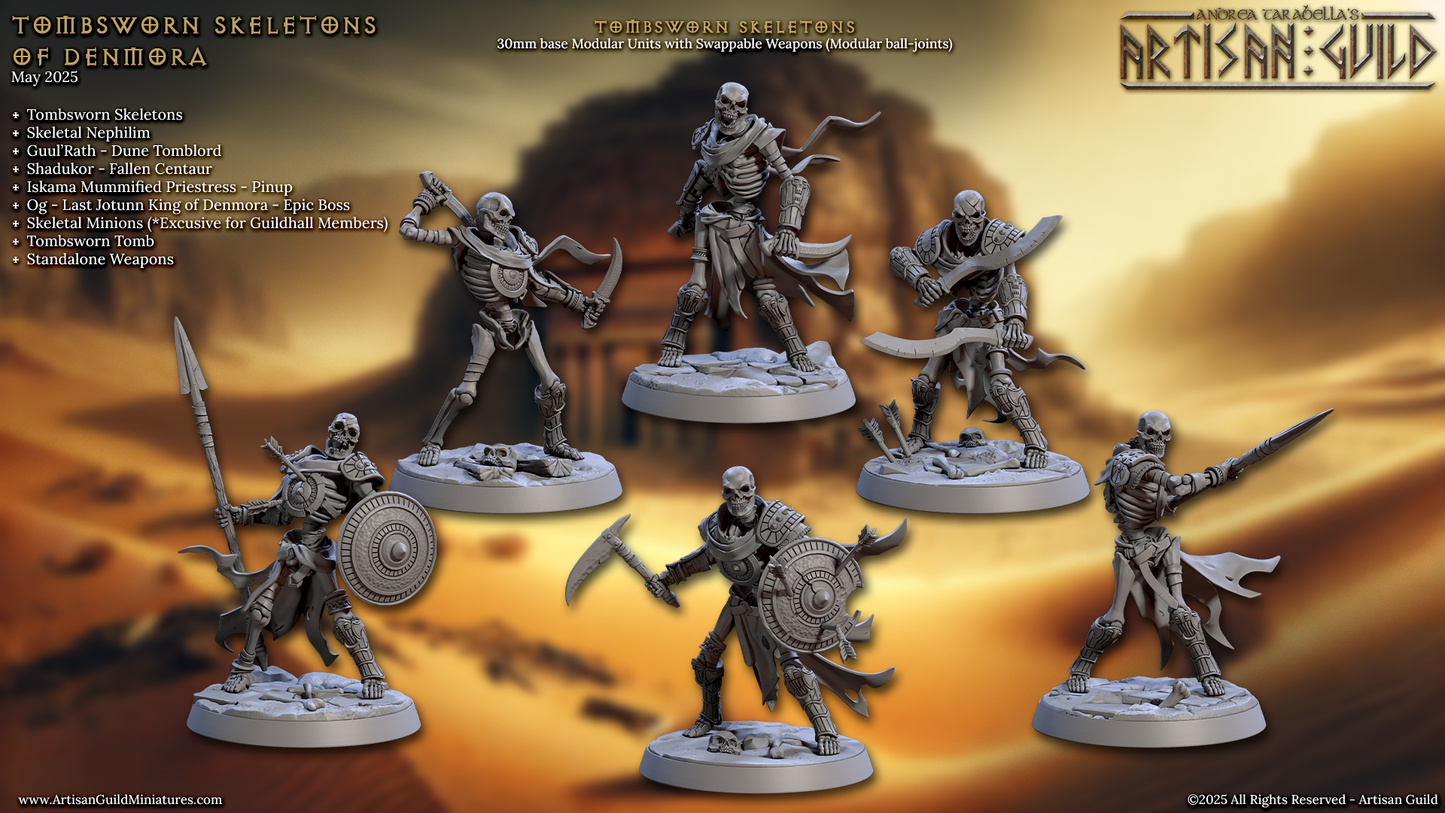 Tombstone Skeleton Set