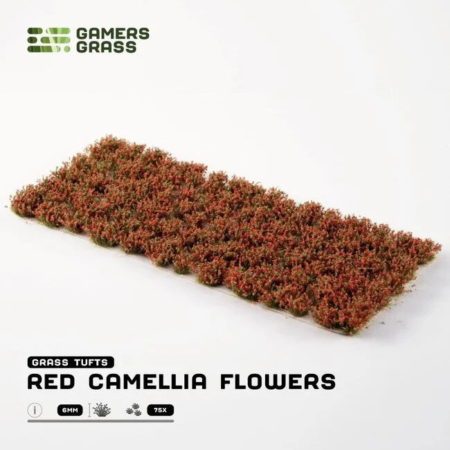 Red Camellia Flowers 6mm
