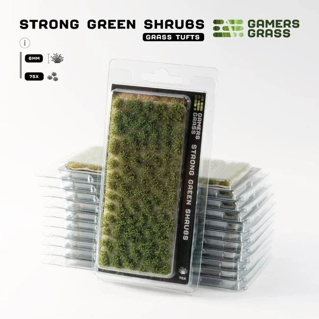 Kräftige grüne Sträucher 6 mm