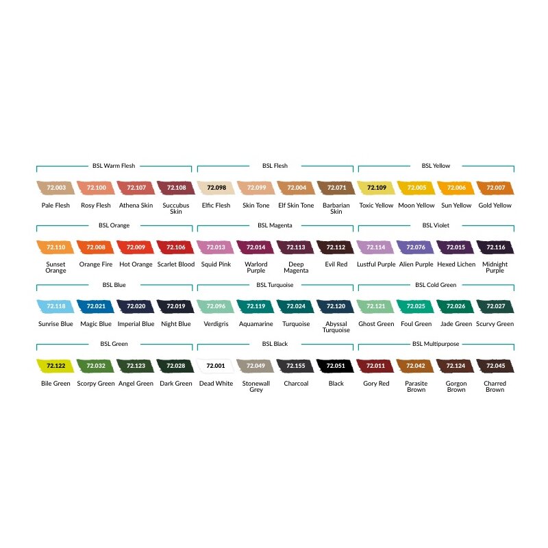 Color BSL System Paint Set - Angel Giraldez