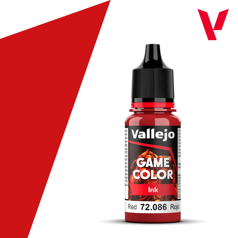 Spielfarbe Tinte Rot - 18ml
