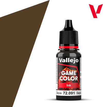 Spielfarbtinte Sepia - 18ml