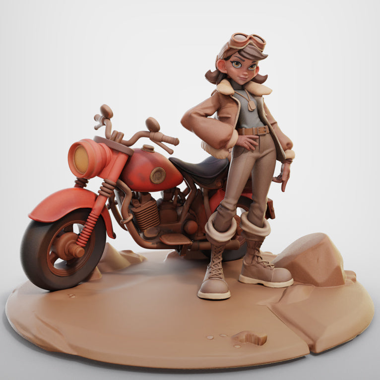 Nadia with Bike