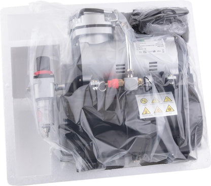 Airbrush mini compressor met luchttank