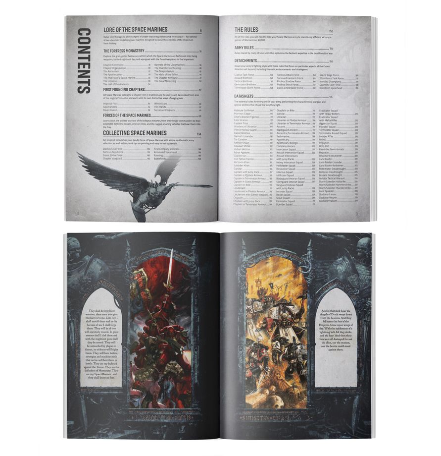 Warhammer 40k CODEX: Space Marines (11th edition)