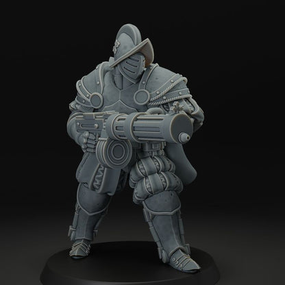 Papal Heavy infantry with machine gun
