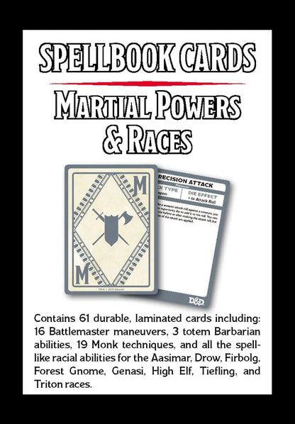 D&amp;D Spellbook Cards: Martial Deck