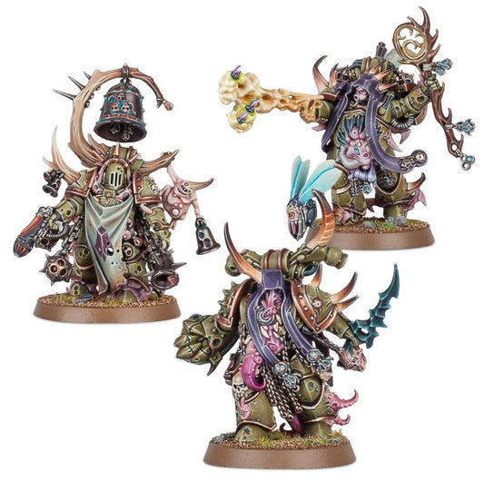 Death Guard - Malignant Plaguecaster, Noxious Blightbringer, and Plague Marine Champion -  Web Exclusive