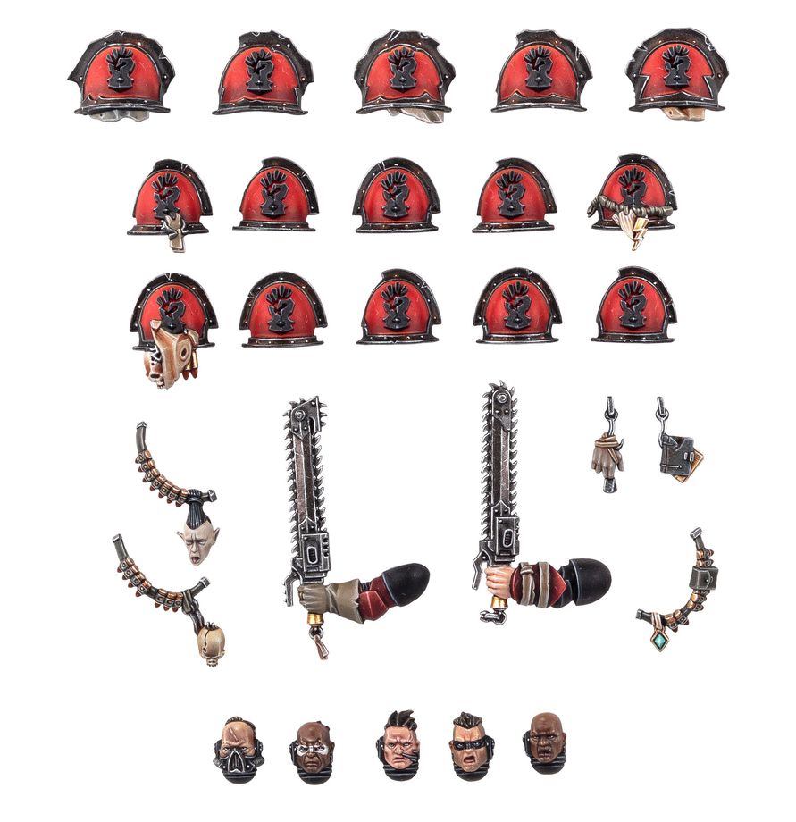 Chaos Space Marines - Rote Korsaren Upgrades & Abziehbilder