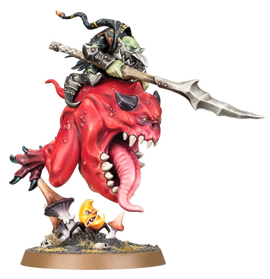 Gloomspite Gitz - Loonboss on Giant Cave Squig