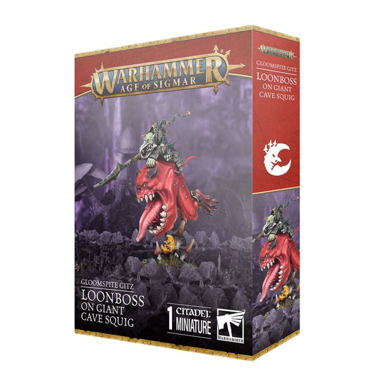 Gloomspite Gitz - Loonboss auf Riesenhöhlensquig