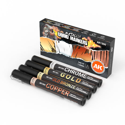 Metallische Marker (4x)