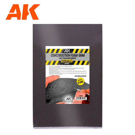 Konstruktionsschaumstoff Grau - 2x A4 - 6mm