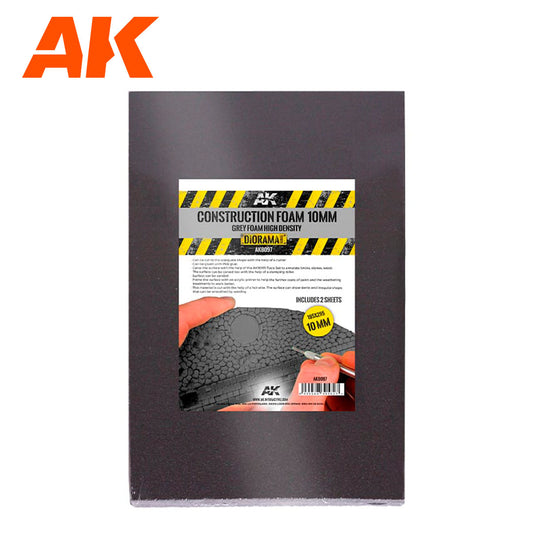 Konstruktionsschaumstoff Grau - 2x A4 - 10mm
