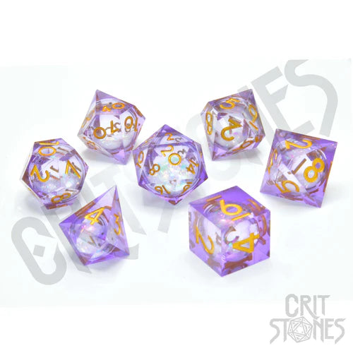 Arcane Sparkle Liquid Core RPG-Würfelset