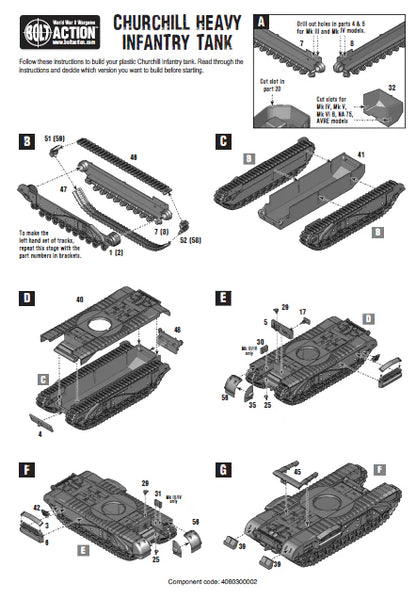 Churchill-Panzer (Kunststoff)