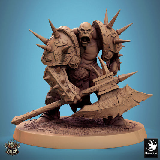 Brutale Ork-Axt – Bereithalten