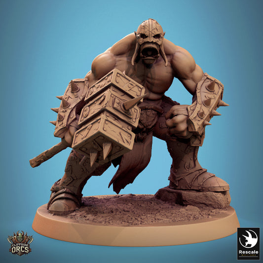 Brutaler Ork-Hammerschild – Bereit