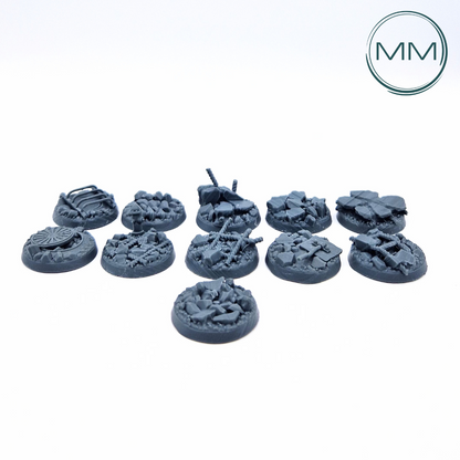 32 mm zerstörte Stadtbasis – 10x