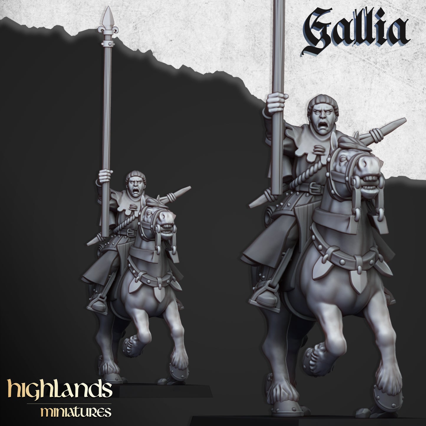 Gallia berittene Soldaten